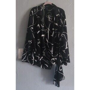 Lane Bryant  Tops  Blouse 26/28,Women, Polyester, Made In USA.cross In Front